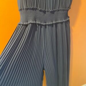 Nanette Lepore Navy Pleated Maxi Dress